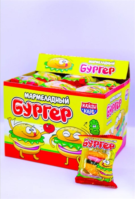 Мармелад «CRAZY GUMMY. BIG Бургер» 16 гр. 36 шт. уп. 00466