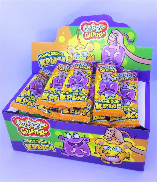 Мармелад "CRAZY GUMMY. Мармеладная крыса" 15 гр. 36 шт. уп. 00538