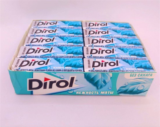 Жевательная резинка "Dirol" Нежность мяты 13.6 гр. 30 шт. уп. 02212