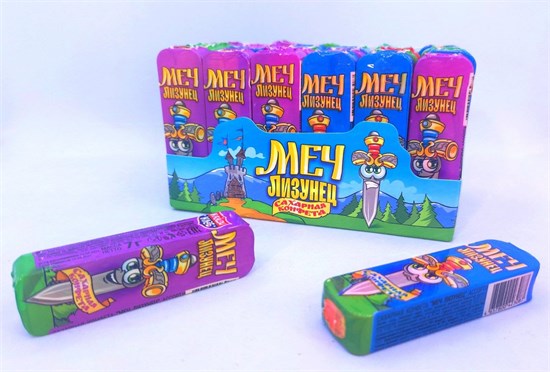 Сахарная конфета "Меч Лизунец" 7 гр. 30 шт. уп. 02145