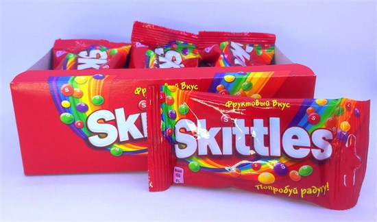 "Skittles Фрукты" драже 38г. 12шт. уп. 01163