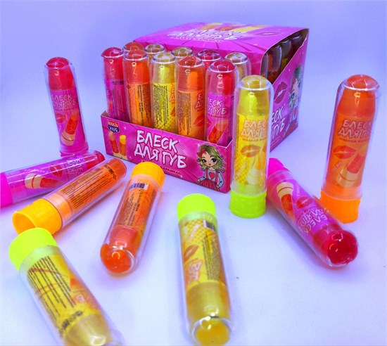 Жидкая карамель "Блеск для губ" ассорти 7гр*30шт* 00857