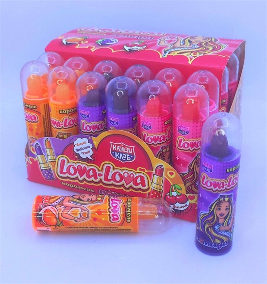 Карамель "Lova-Lova Помада" ассорти 4гр*30шт* 01285