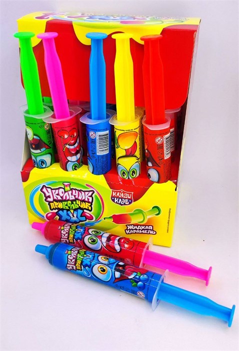 Жидкая карамель "Укольчик-прикольчик XXL" ассорти 20 гр. 20 шт. уп. 02586