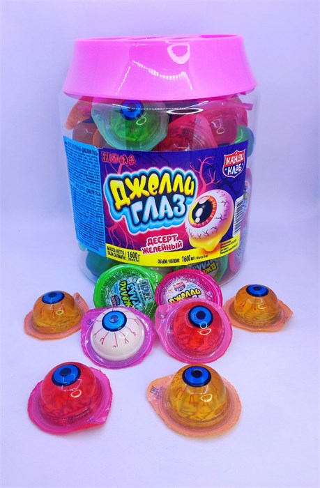 Десерт желейный "Джелли Глаз" 16 гр. 100 шт. уп. 02736