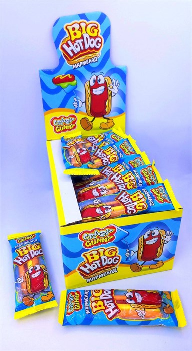 Мармелад «CRAZY GUMMY. BIG HOT DOG» 18 гр. 36 шт. уп. 00535