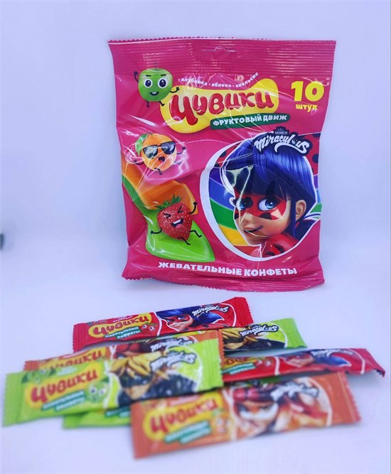 ЛЕДИ БАГ ЧУВИКИ Жевательные конфеты 10 гр. 10 шт. уп. 02788
