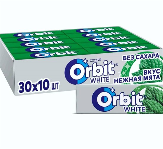 Жевательная резинка "Orbit нежная мята" 30 шт. 13.6гр 00941