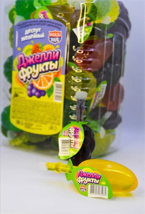 Десерт желейный "Джелли фрукты" ассорти 35 мл *56шт* 00578