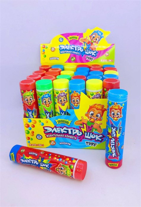 Супер кислая карамель "ЭЛЕКТРОШОК" 10 гр. 30 шт. уп. 02651