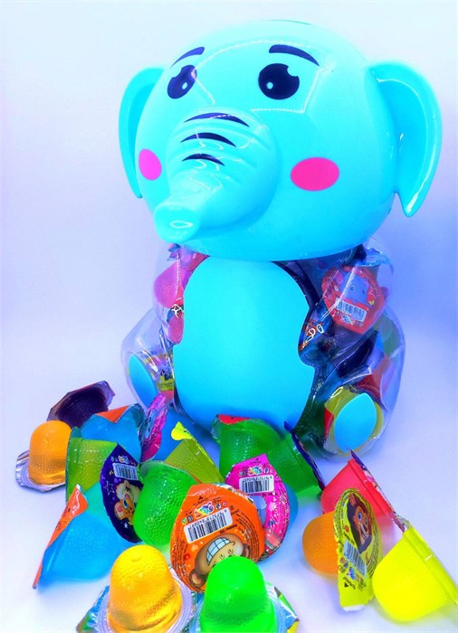 Десерт желейный "Канди клаб" ассорти (с изображением слона) 13гр*100шт* 01506