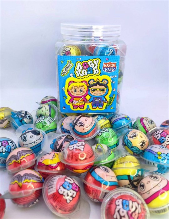 Жевательный мармелад с кислой начинкой "ЛАБУ КЛАБ" ассорти 10 гр. 30 шт. уп 02938