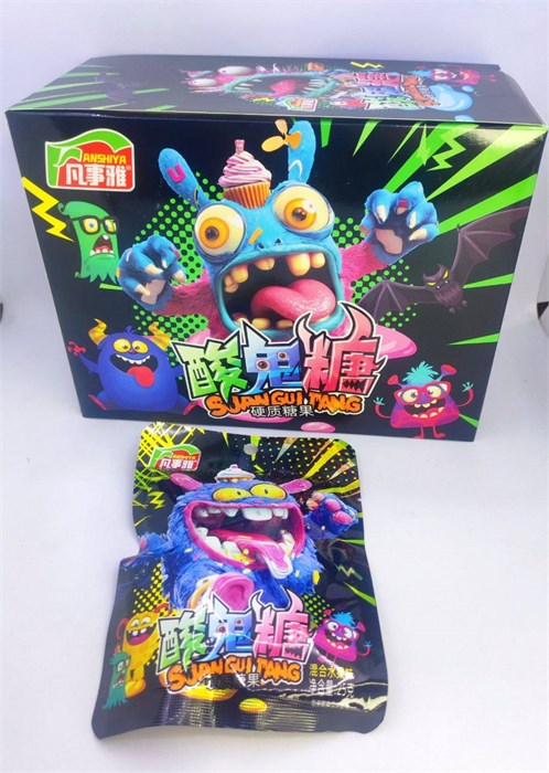 Леденцовые конфеты "ANSHIYA" вкус КИСЛЫЙ ФРУКТОВЫЙ МИКС 20 гр. 20 шт. уп. 01606