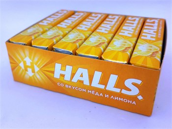 Леденцы "HALLS Mед и Лимон" 24.5 гр. 12 шт. уп. 01000