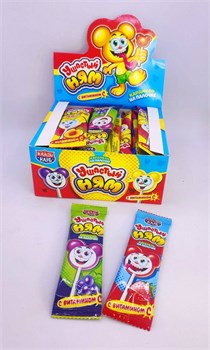 Карамель на палочке с конфетой "Ушастый ням" 8 гр. 30 шт. уп. 02594