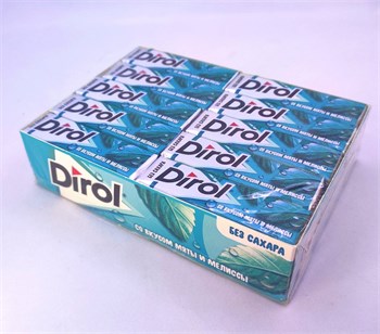 Жевательная резинка "Dirol" Мята и Мелисса 13.6 гр. 30 шт. уп. 01568
