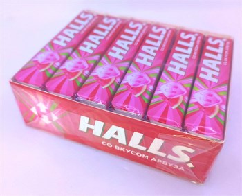 Леденцы "HALLS Арбуз" 24.5 гр. 12 шт. уп. 00895