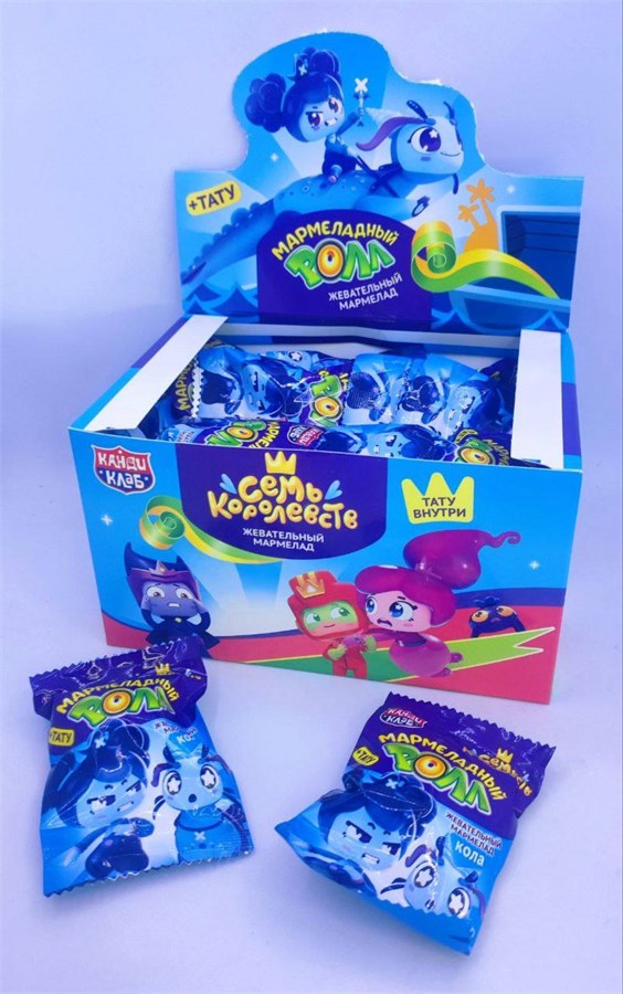 Мармелад  "МАРМЕЛАДНЫЙ РОЛЛ" с татуировкой 12 гр. 36 шт. уп 00537