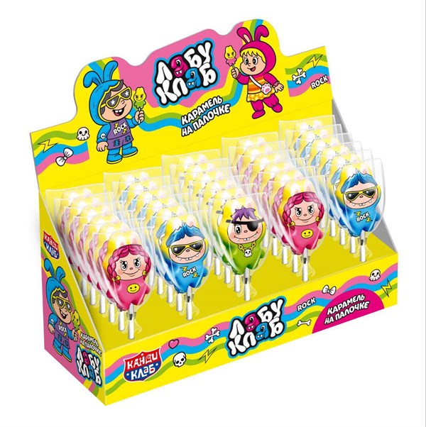 Карамель на палочке "ЛАБУ КЛАБ" 13 гр. 30 шт. уп 02994