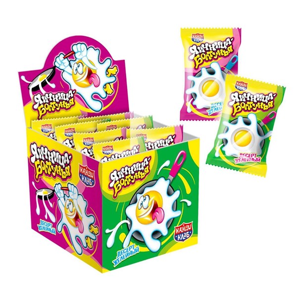 Десерт желейный "Яичница-Болтунья" ассорти 24 гр. 20 шт. уп. 01235