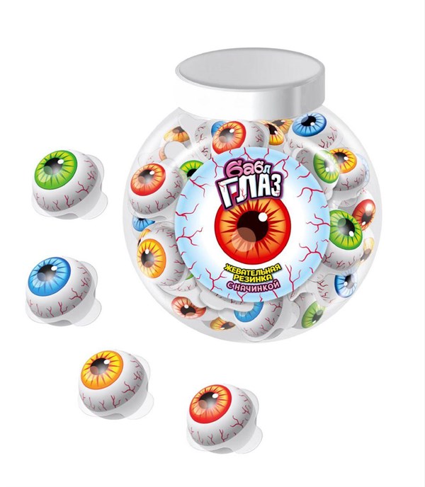 Жевательная резинка с начинкой "Бабл глаз" 13 гр. 50 шт. уп. 00178