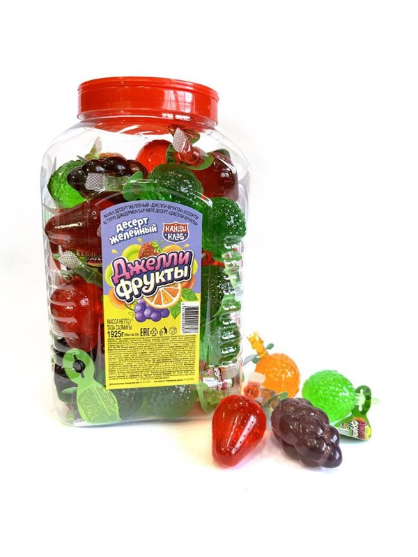Десерт желейный "Джелли фрукты" ассорти 35 мл *56шт* 00578