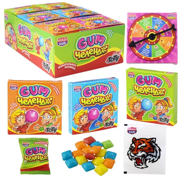 Жевательная резинка с татуировкой "Gum Челендж" 4 гр. 30 шт. уп. 02446