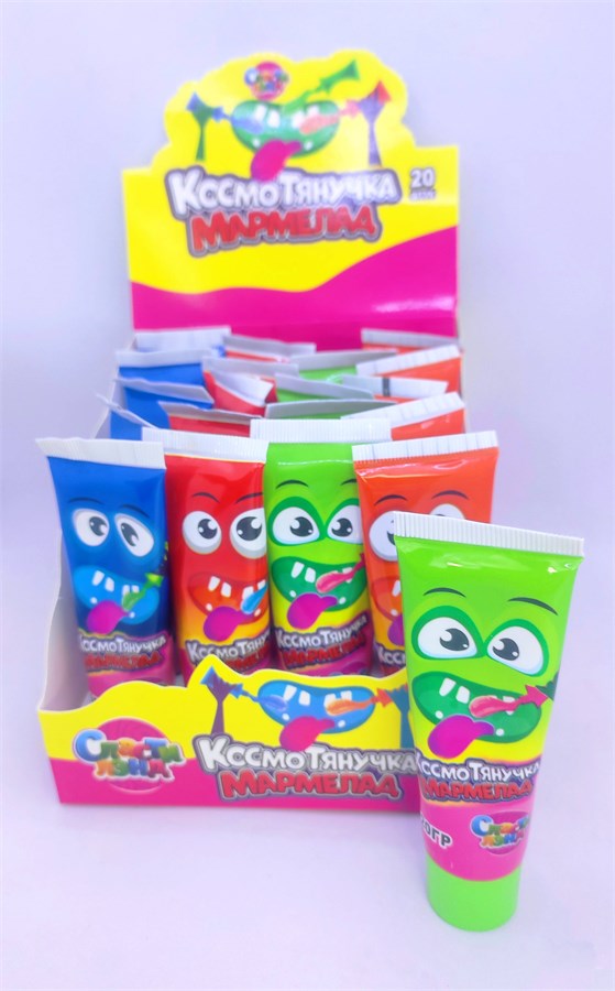 Мармелад в тюбике "КосмоТянучка" 20 гр. 20 шт. уп. 03058