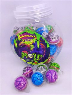 Жевательная резинка с кислой начинкой «Дуй пузырь! ШАРИКИ МОЗГ» 10 гр. 50 шт. уп. 02869