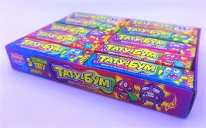 Жевательная резинка в пластинках с тату 