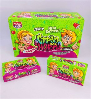 Жевательные конфеты с татуировкой 