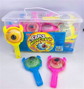 Десерт желейный со взрывной карамелью «Глаз Монстра» ассорти 14 гр. 30 шт. уп 02932