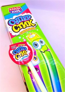 Соломка с кислой пудрой «СУПЕР СТИК» 12 гр. 48 шт. уп 01216