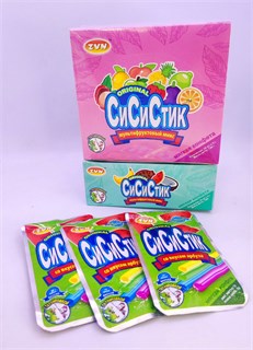 Мягкая конфета «СИ СИ СТИК»TM» арбуз, кокос, банан, шоколад 5 гр. 24 шт. уп. (ЗВН) 02732