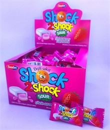 Жевательная резинка "Shock2Shock" клубника 4 гр. 100 шт. уп. GUM078
