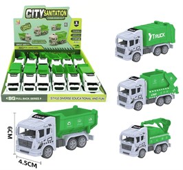 Машина СпецТехника 4 вида 12 см 12 шт. уп. 02361