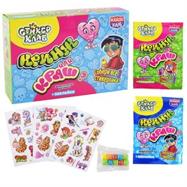 Жевательная резинка с наклейками «Стикер Клаб. Кринж или краш?» 3 гр. 36 шт. уп 02931