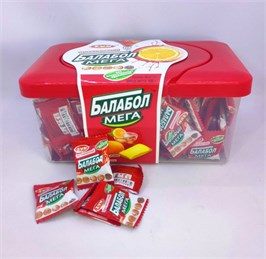 Жев. резинка«ТРОПИЧЕСКИЙ БАЛАБОЛ МЕГА»со вкусом лимона, колы и мяты 486 гр. (2,7г*180шт) 03069