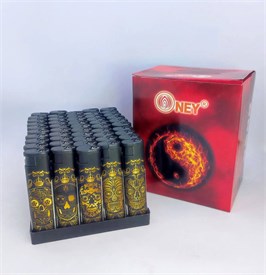 "ЧЕРЕП" зажигалка турбо с фонариком 50 шт. уп /БЛ (TF-05/05) 9785353117928