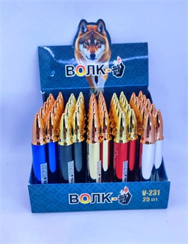 "ПУЛИ" зажигалка ТУРБО ДЖЕТ металлическая (цветная), 25 шт. уп. (V-231/1) 9785353117949