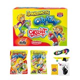 Взрывная карамель с игрушкой и татуировкой Приколисты "Crazy Скейт" 1 гр. 30 шт. уп. 01964