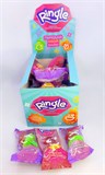 «RINGLE» леденцовая карамель со вкусом яблока, бабл гам, колы,  клубники, апельсина, арбуза, 15 гр. 24 шт. уп 03133